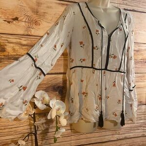 Lauren Conrad Floral Blouse